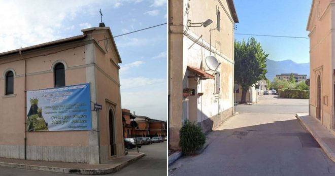 Sora, Costantinopoli: una piazzetta davanti la chiesa