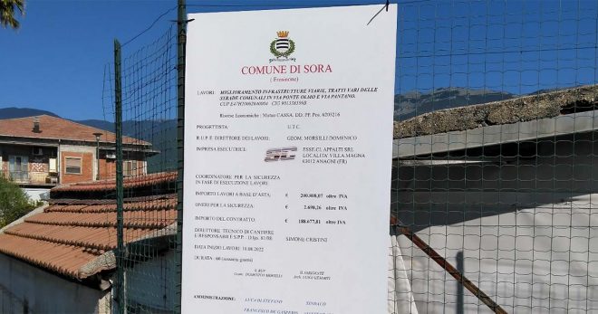 Sora: completati i lavori a Ponte Olmo. L’ing. Lombardi: «Promesse mantenute»