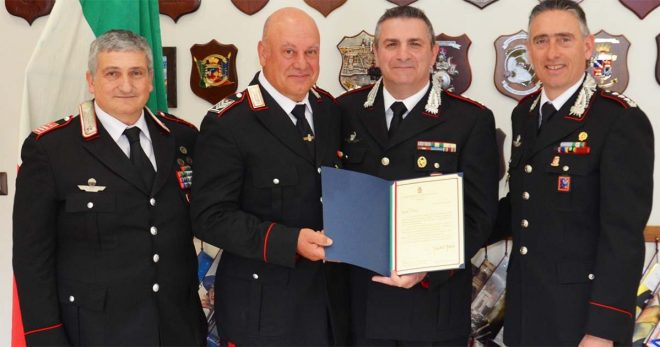 Sora: il Brigadiere Capo dell’Arma dei Carabinieri Felice Conflitti lascia il servizio attivo