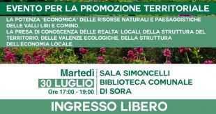 “La potenza ‘economica’ delle risorse naturali e paesaggistiche delle Valli Liri e Comino”
