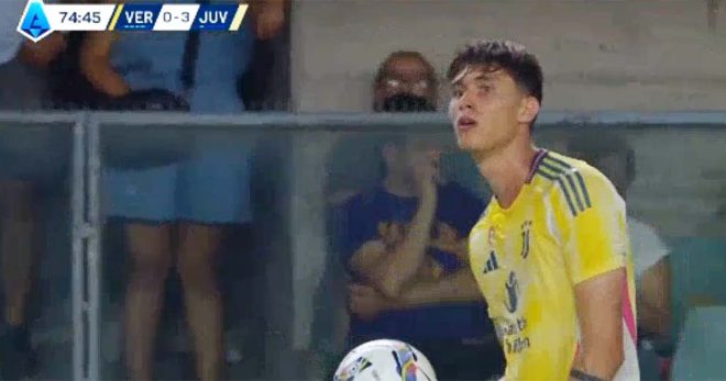 Verona-Juventus 0-3: altra serata da favola per Savona. Al Bentegodi arriva anche il primo goal in Serie A