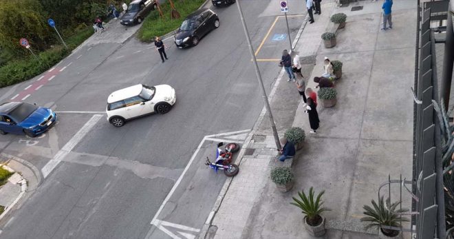 Sora: scontro auto-moto in viale San Domenico