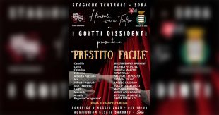 I Guitti Dissidenti presentano: “Prestito Facile”. Domenica 4 maggio a Sora, auditorium “Baronio”