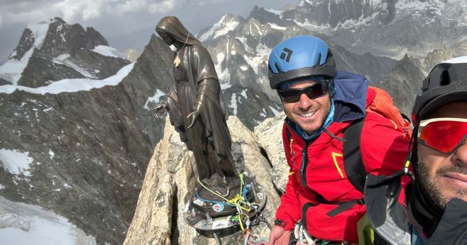 Due alpinisti del Cai di Sora e di Isernia conquistano il Dente del Gigante (4.013 m)