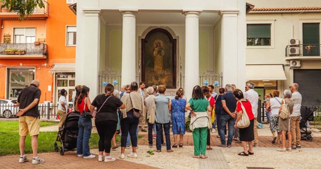 Sora: restaurato l’affresco della cappellina dell’Immacolata nel parco Santa Chiara