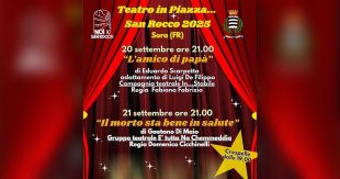 Sora: il 20 e 21 settembre due spettacoli teatrali in piazza San Rocco