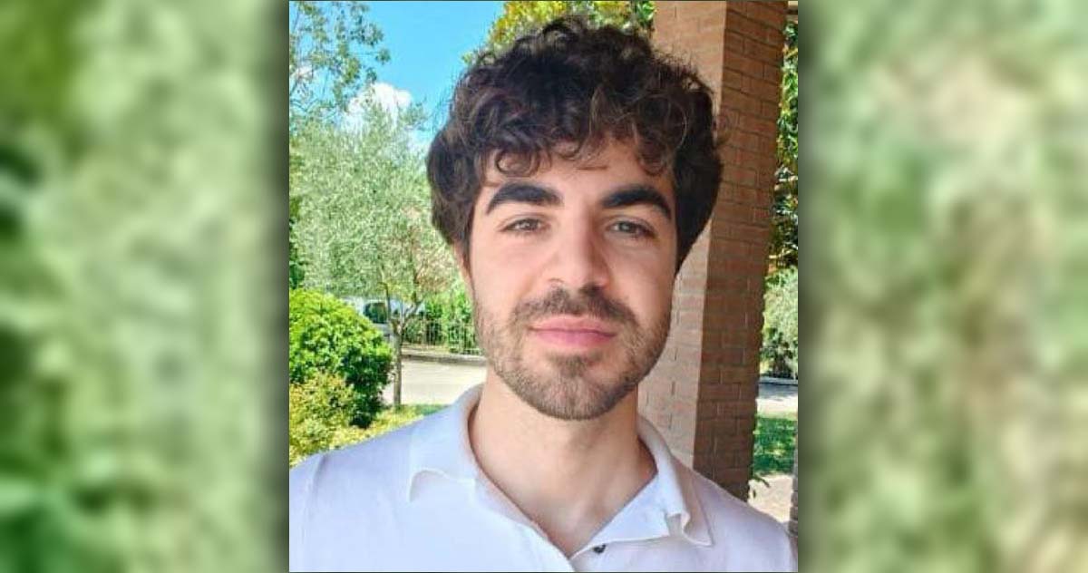 Ritratto di Leonardo Fiorini, il 27enne deceduto dopo una caduta da un appartamento a Monteverde.