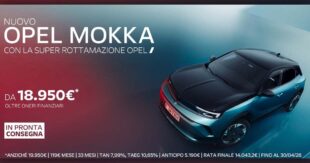 Opel Mokka protagonista delle offerte di aprile con prezzo da 18.950 euro
