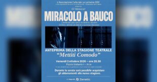 Arce, “Miracolo a Bauco” apre la strada alla stagione teatrale 2026/2027